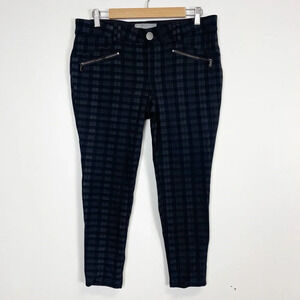 NEW Wit & Wisdom Pants Womens Size 12 Gray Plaid Ponte NWOT